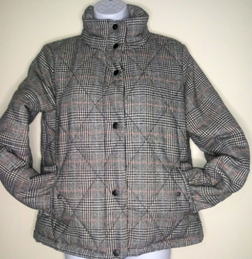 A new day fully lined plaid puffer jacket - Picture 9 of 15